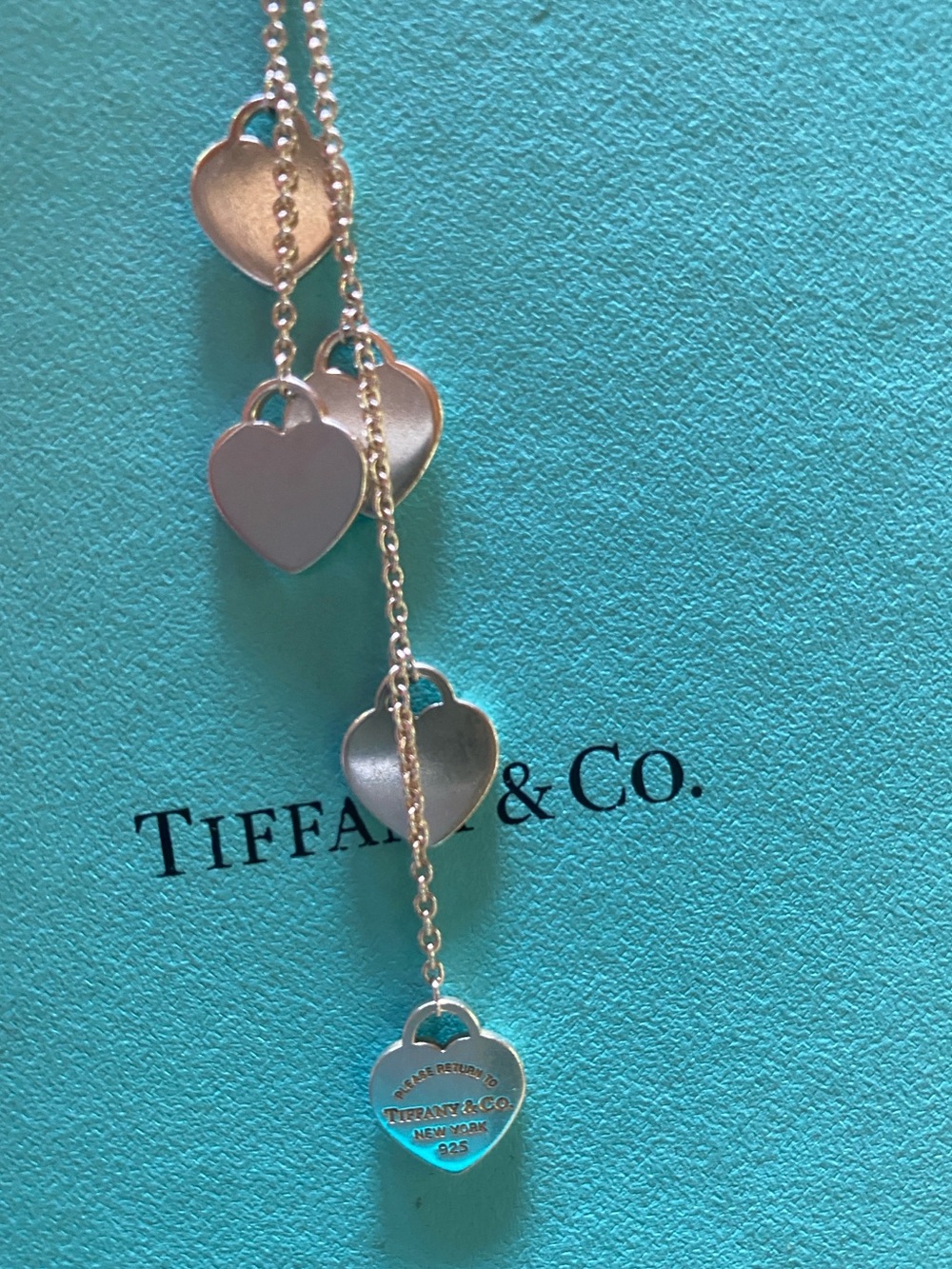 Tiffany & Co. Multi Hearts Lariat Drop Necklace in Sterling Silver - Picture 7 of 10
